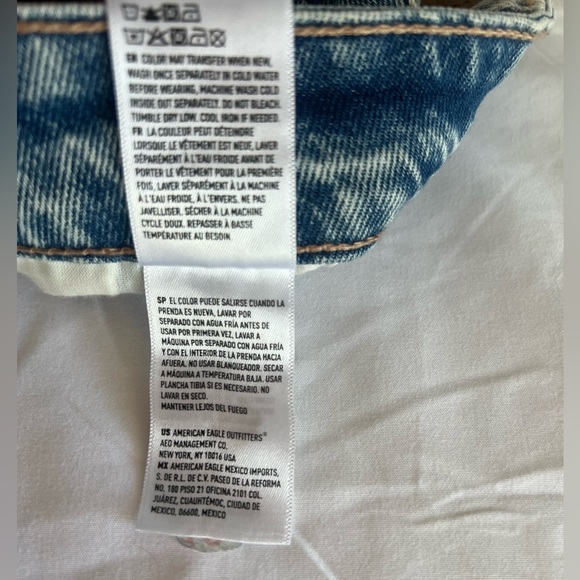 NWT American Eagle '90s High-Rise Denim Mini Skirt - Size 16 - Picture 7 of 7